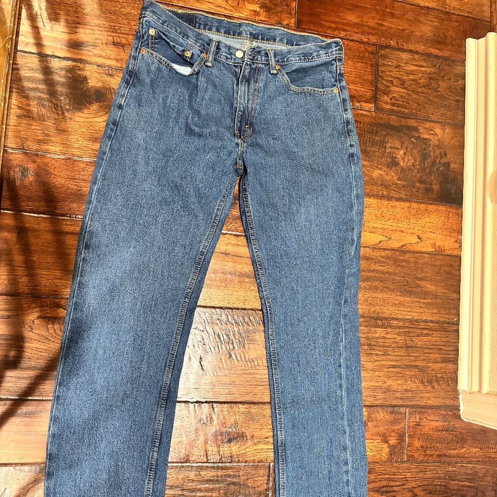 Levi's 505 Men's Jean in Dark Stonewash 34X36